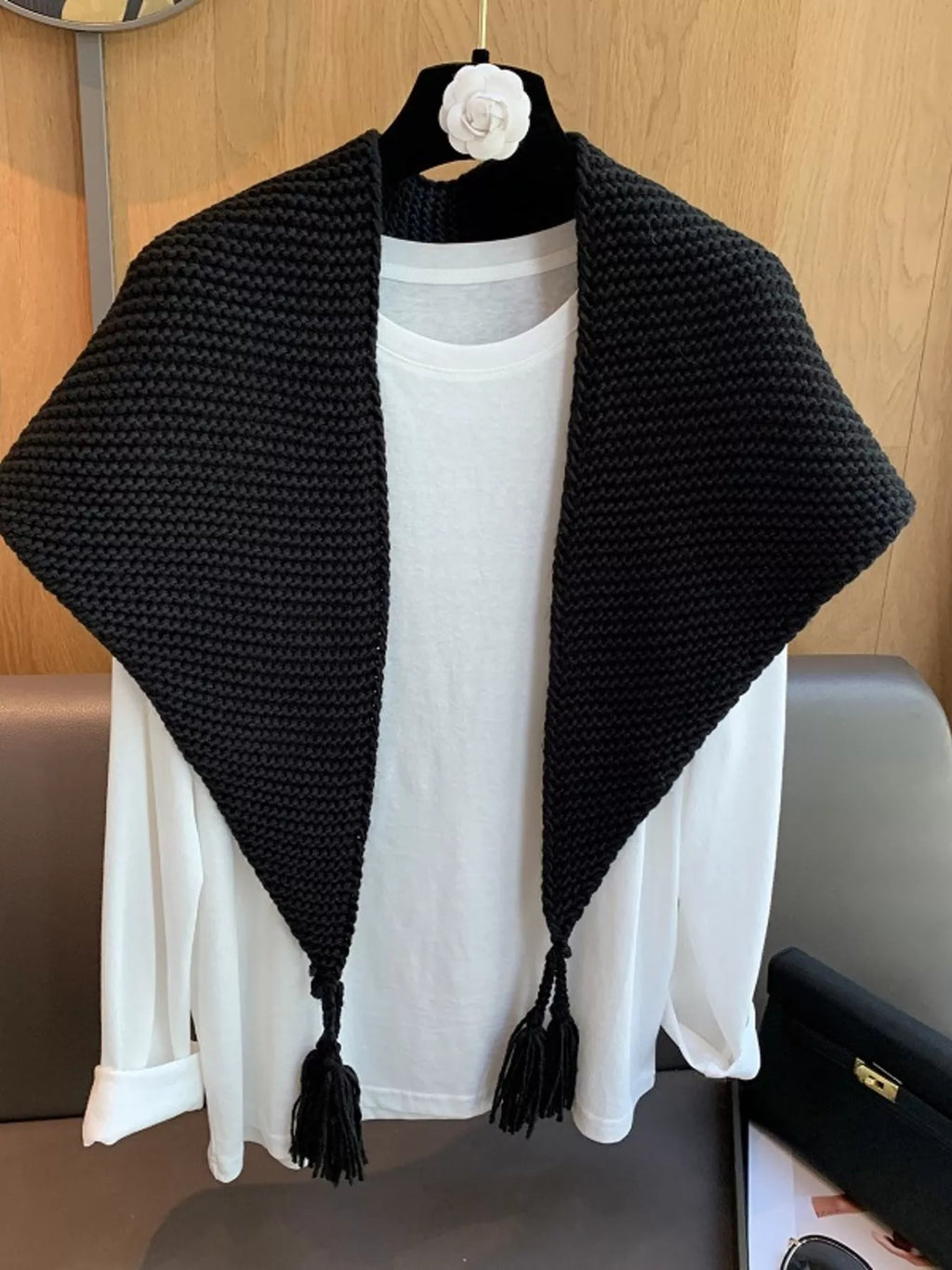 Chunky Knit Tassel Scarf - Lilixa.store