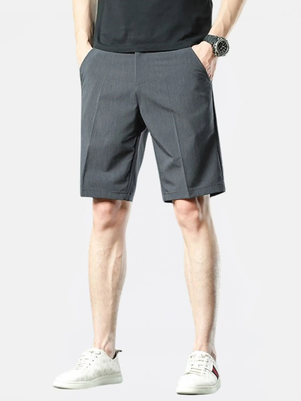 Men's Loose Fit Shorts in Dark Gray
