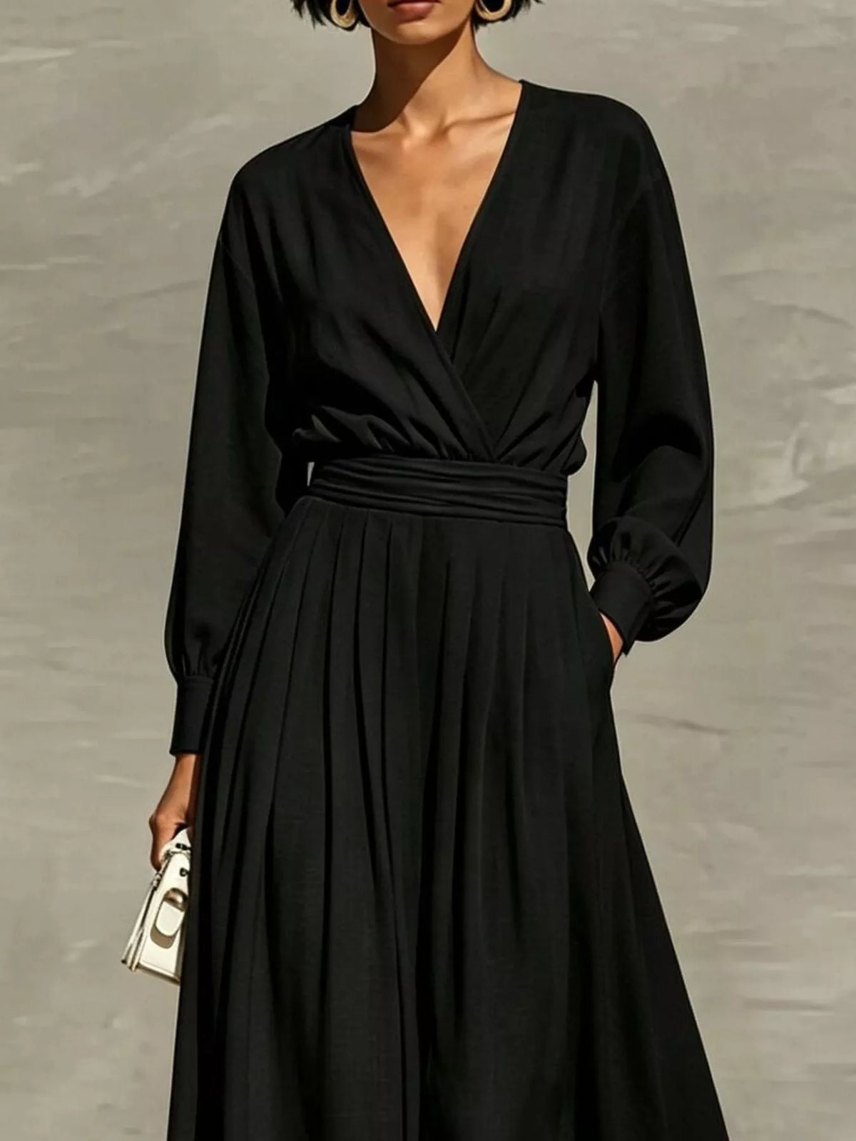 Long Sleeve Wide-Leg Jumpsuit