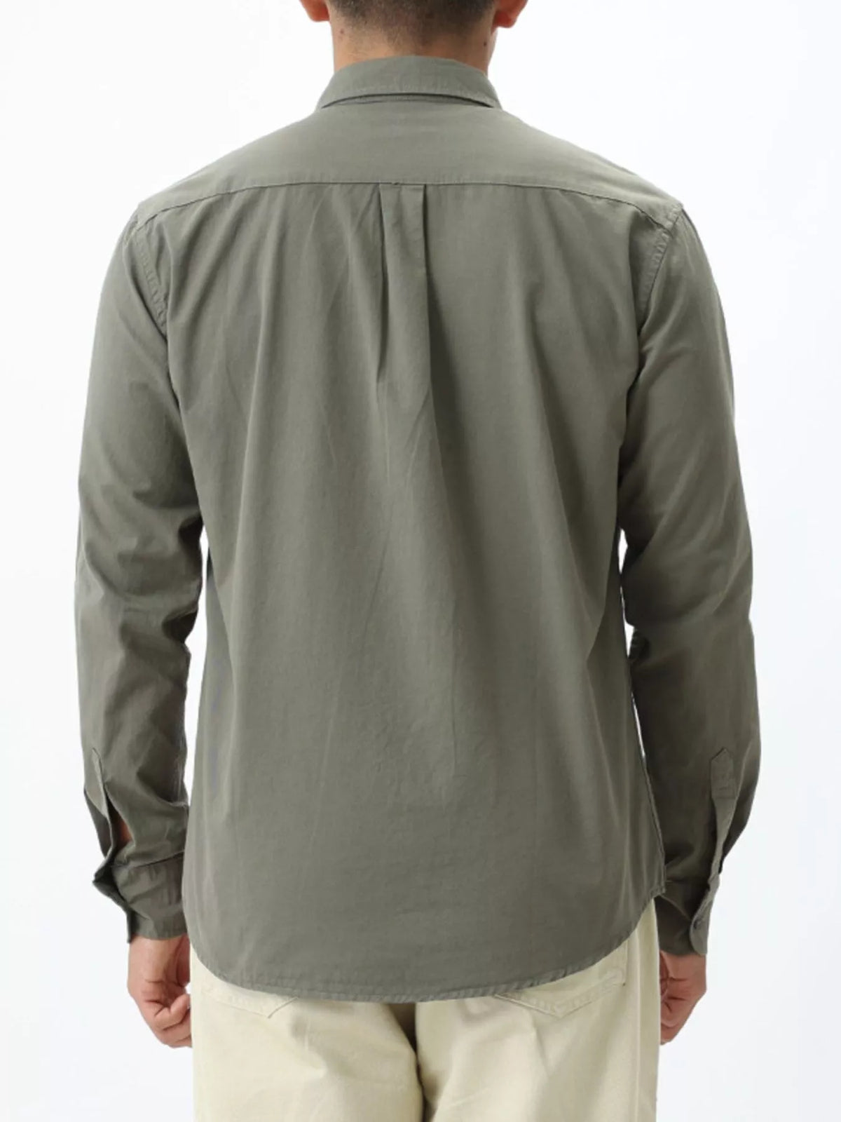 Men's Plus Size Long-Sleeve Button-Down Shirt