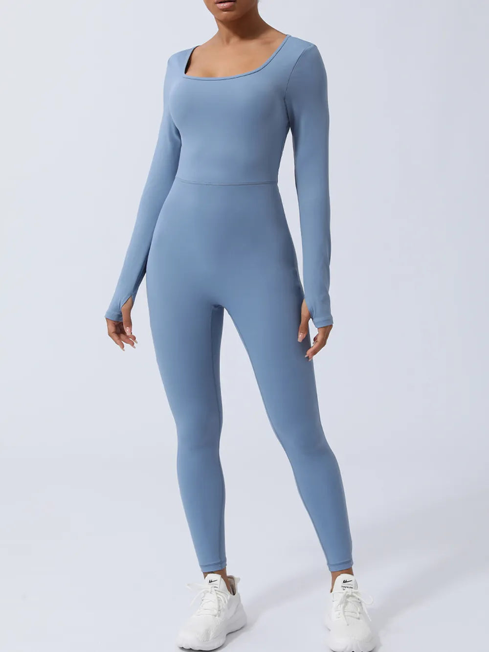 Twisted Backless Long Sleeve Jumpsuit - Lilixa.store