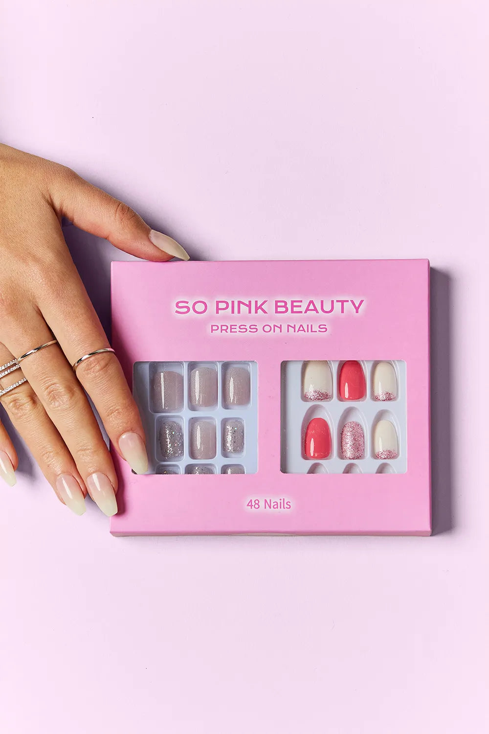 SO PINK BEAUTY Press On Nails 2 Packs - Lilixa.store