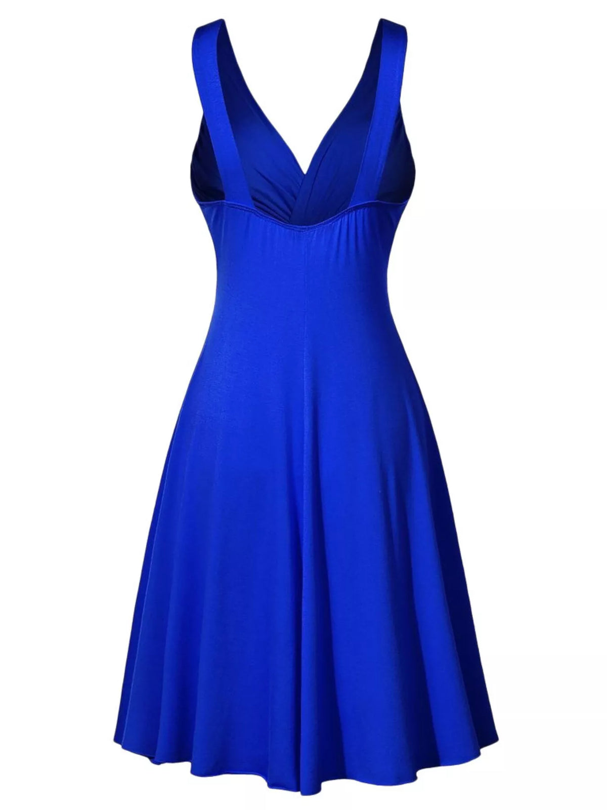 Full Size Twisted Sleeveless Ruched Waist A-Line Dress Plus Size - Lilixa.store