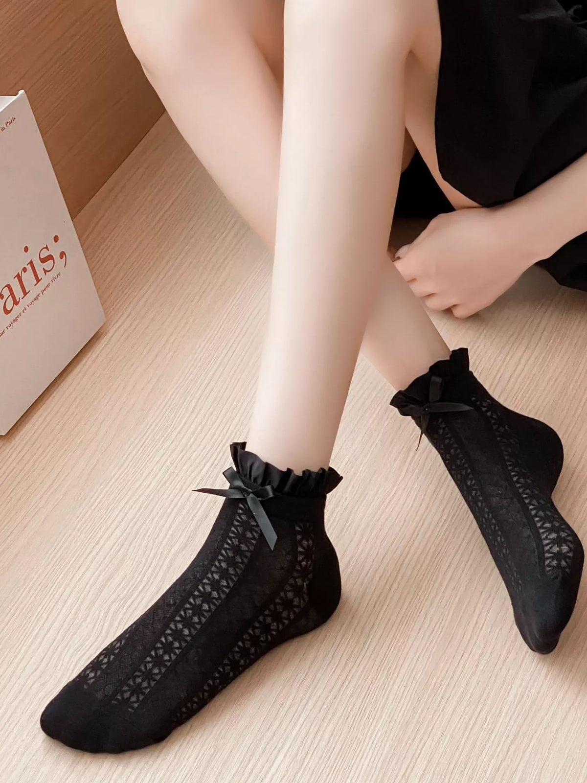 Lace Bow Socks - Lilixa.store