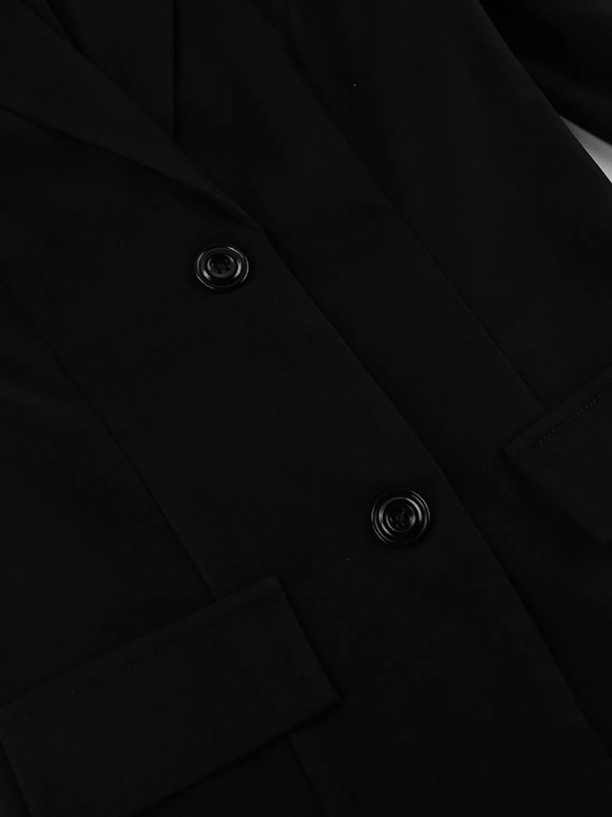 Lace Hem Lapel Collar Blazer - Lilixa.store