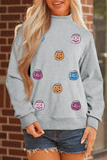 Halloween Pumpkin Long Sleeve Sweatshirt - Lilixa.store