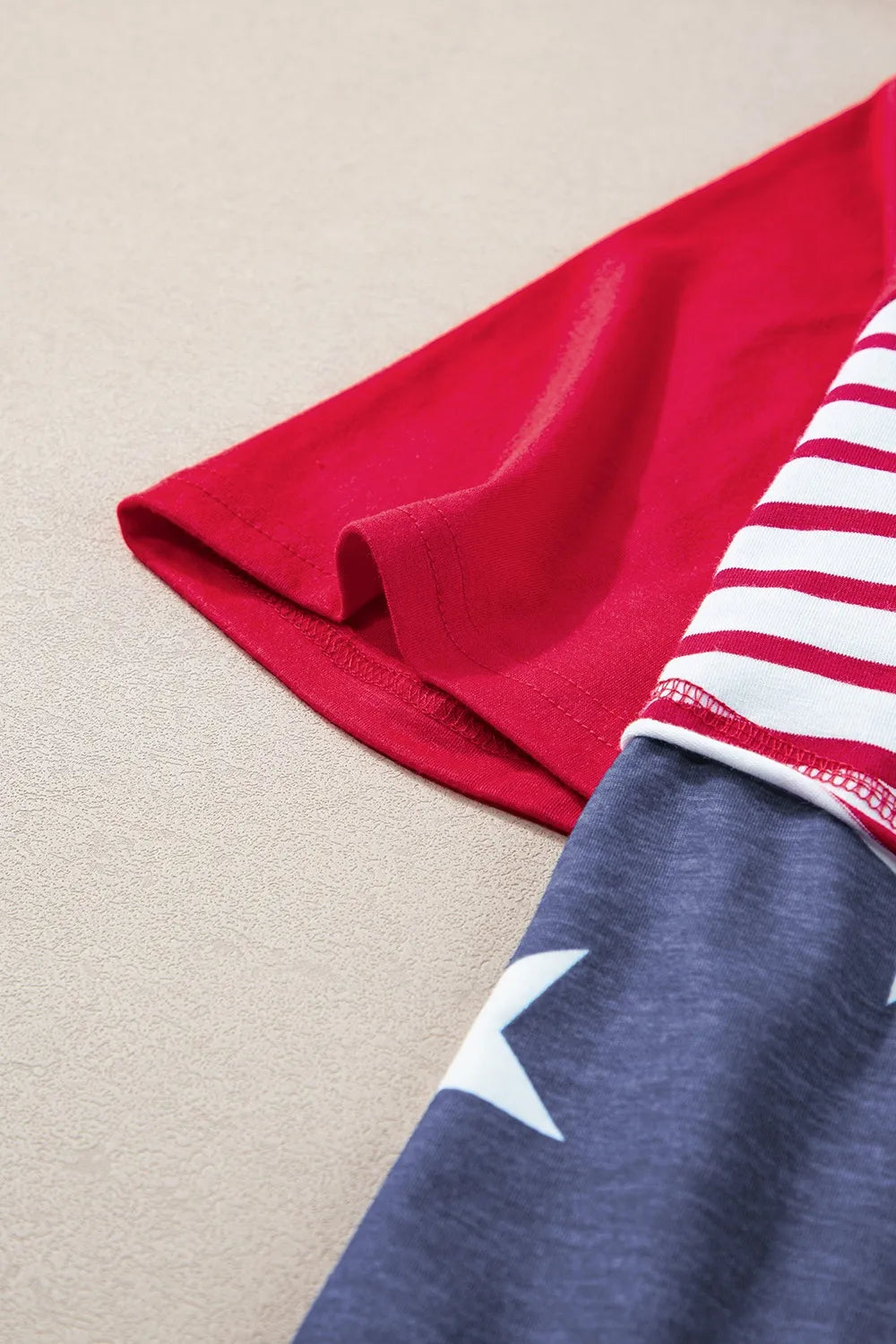 Stars and Stripes Print Drawstring Hoodie - Lilixa.store