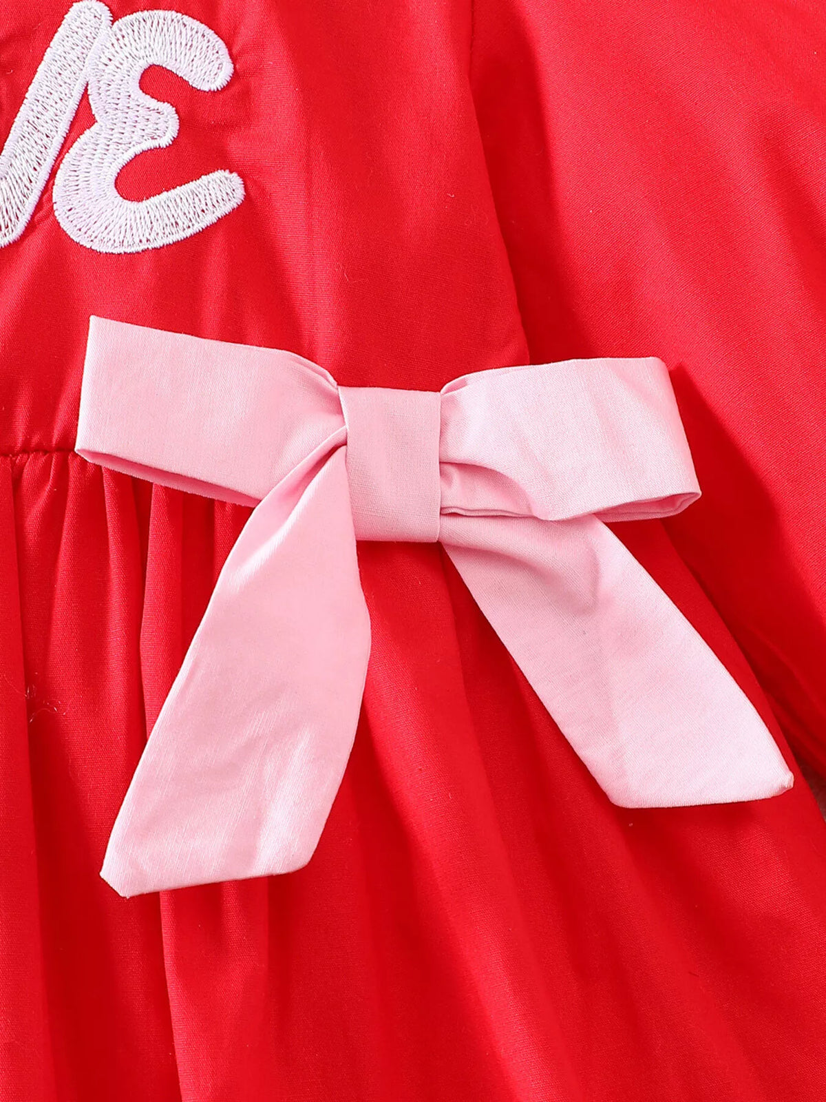 Children's Bow Long Sleeve Dress - Lilixa.store