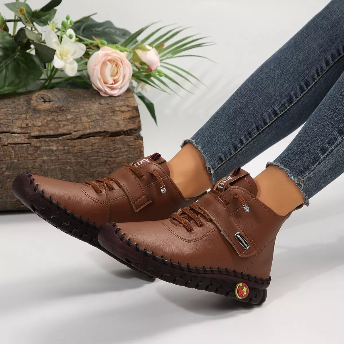 Lace Up Platform Ankle Boots - Lilixa.store