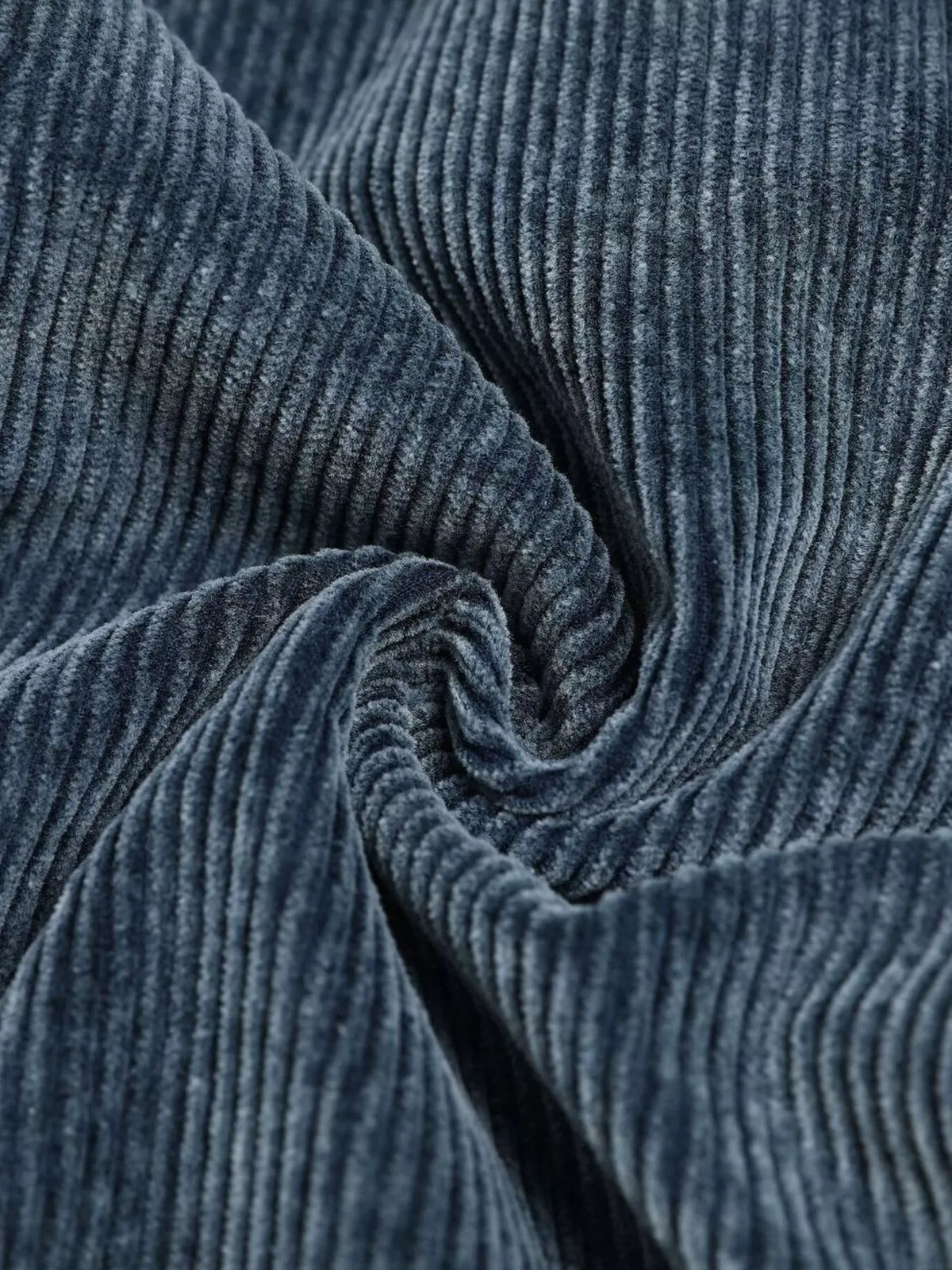 Men's Corduroy Cargo Pants with Multiple Pockets in Blue, view 5