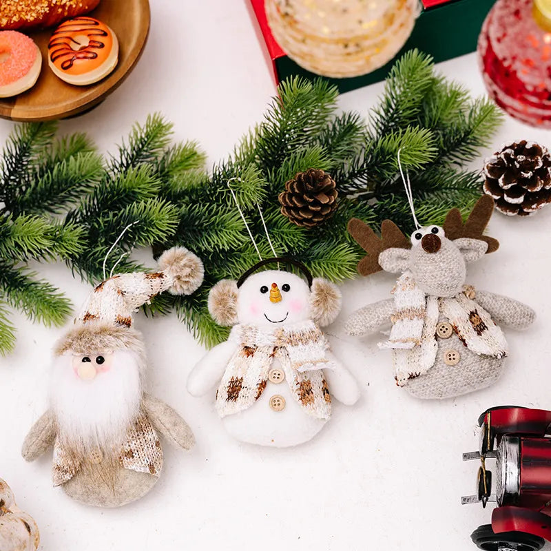 Santa Snowman Reindeer Hanging Ornament - Lilixa.store