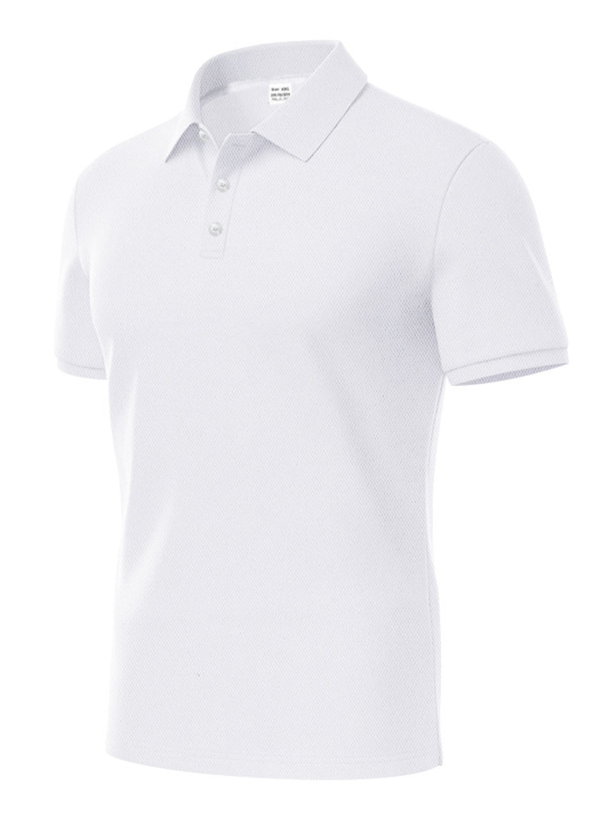Men's Full Size Button Detail Short Sleeve Polo Plus Size