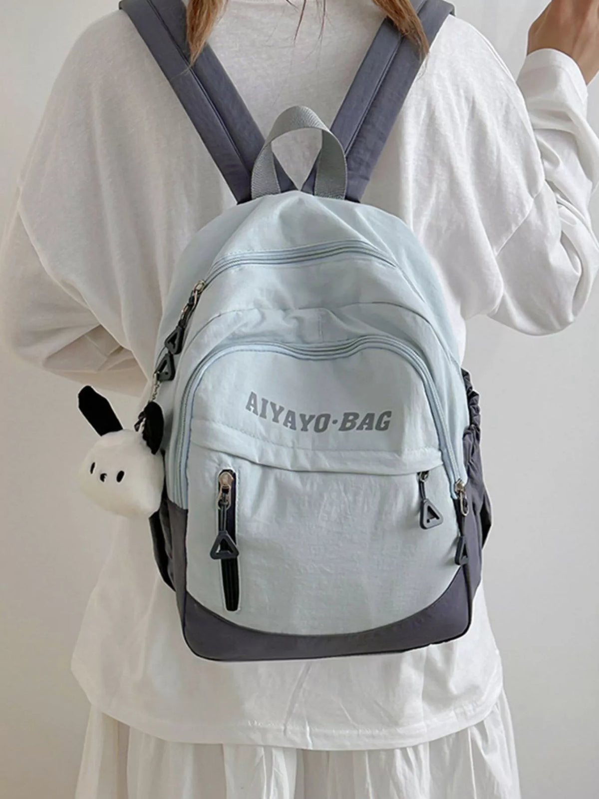 Color Block Lightweight Casual Backpack Bag - Lilixa.store