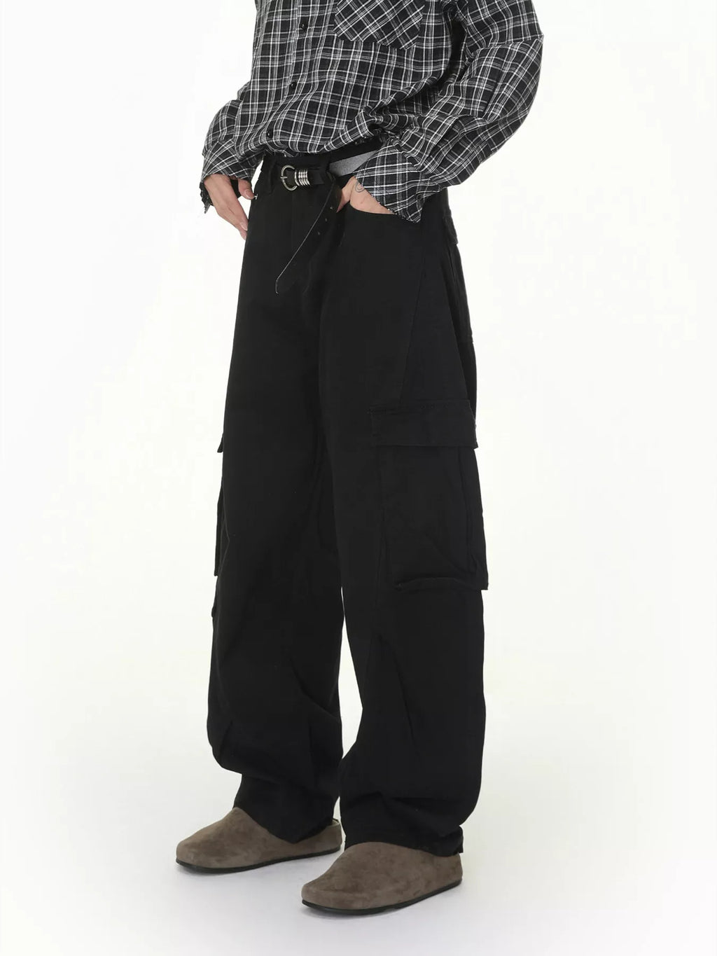 Men's Loose-Fit Cargo Jeans - Lilixa.store