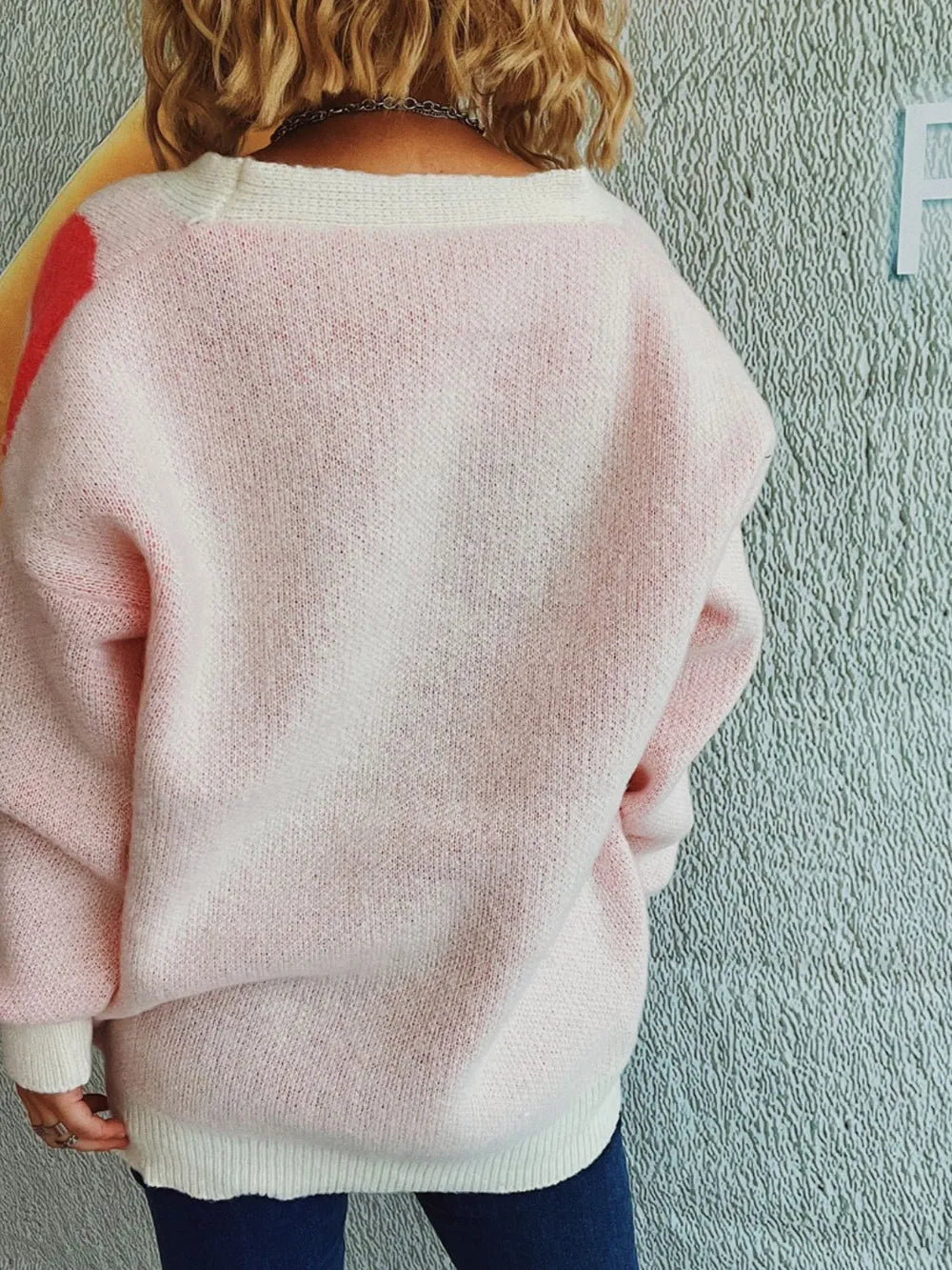 Flower Button Down V-Neck Long Sleeve Cardigan - Lilixa.store