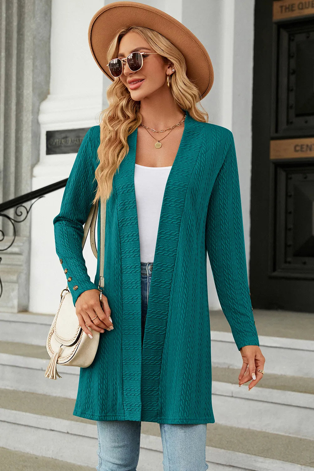 Open Front Long Sleeve Cardigan, view 2