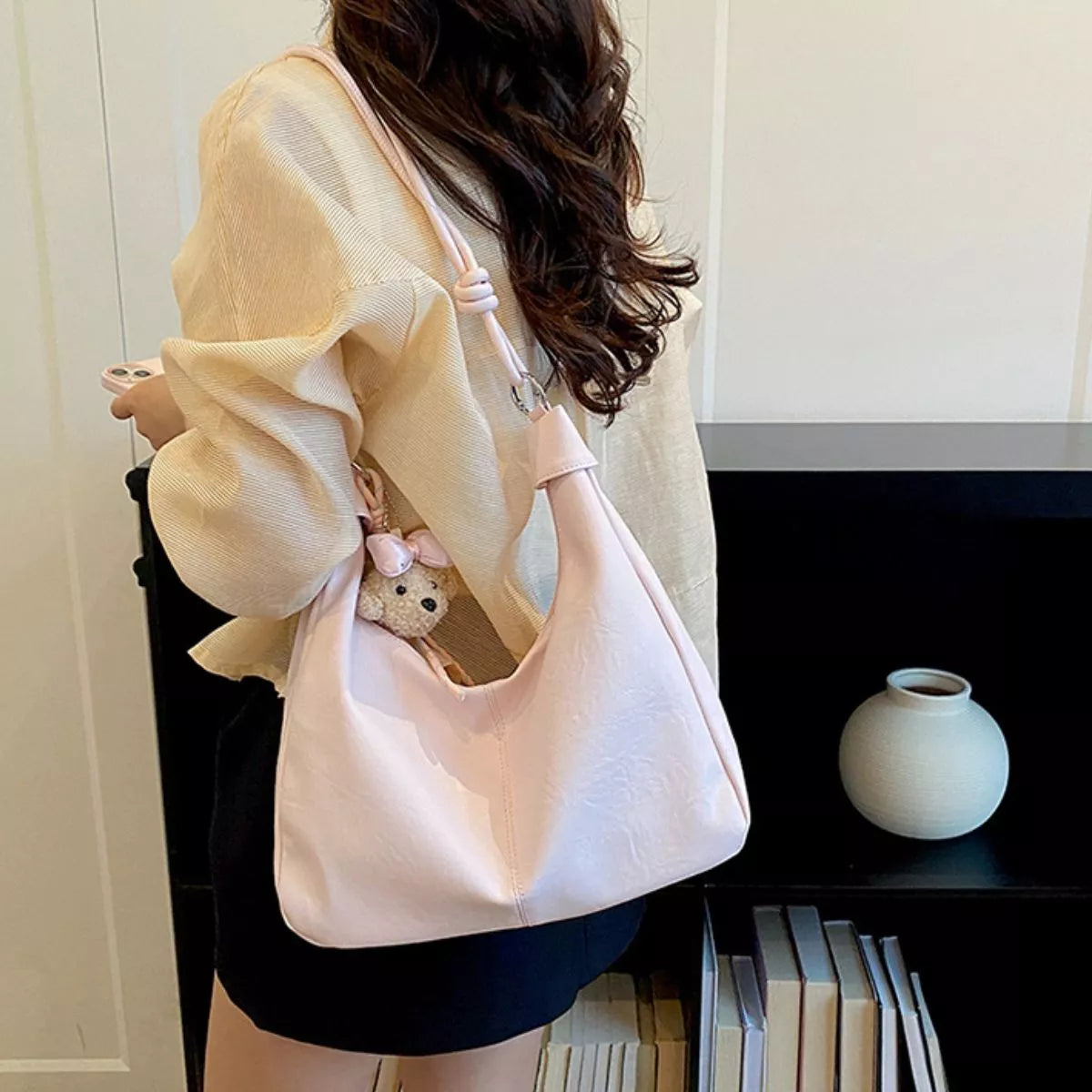 Knotted Strap Shoulder Bag