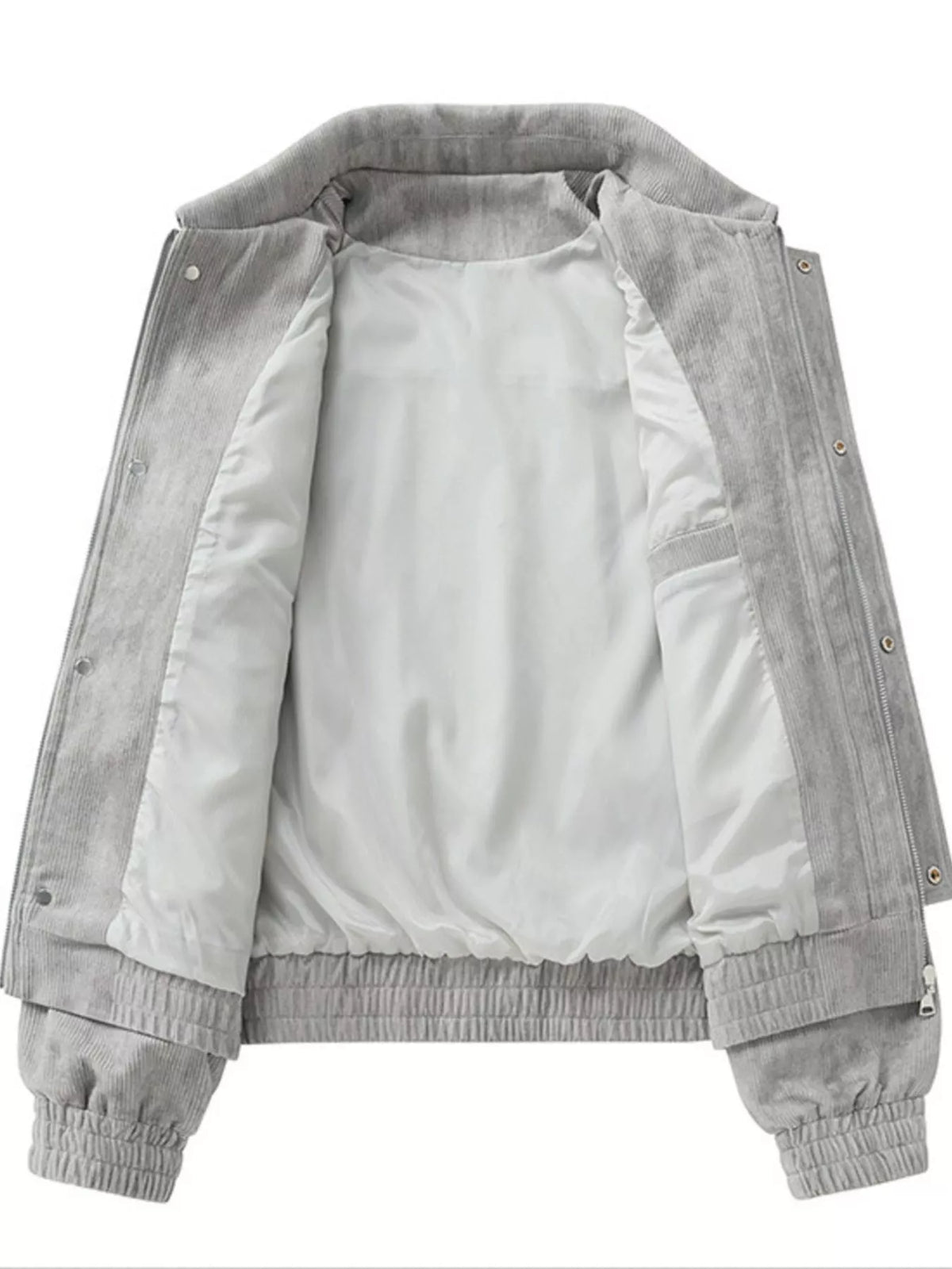Men's Plus Size Casual Corduroy Snap-Down Jacket - Lilixa.store