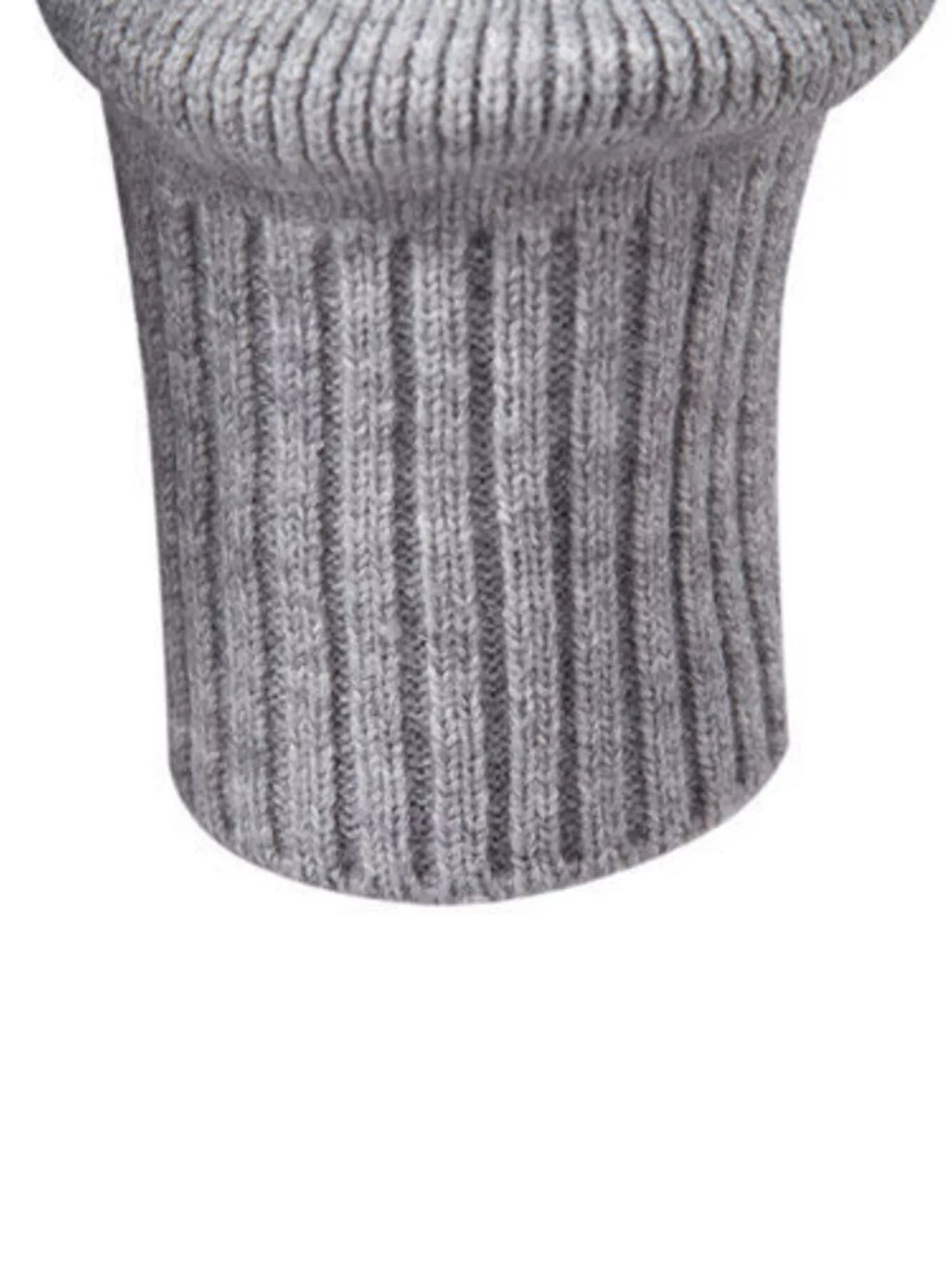 Men's Plus Size Quarter-Zip Ribbed Knit Sweater - Lilixa.store