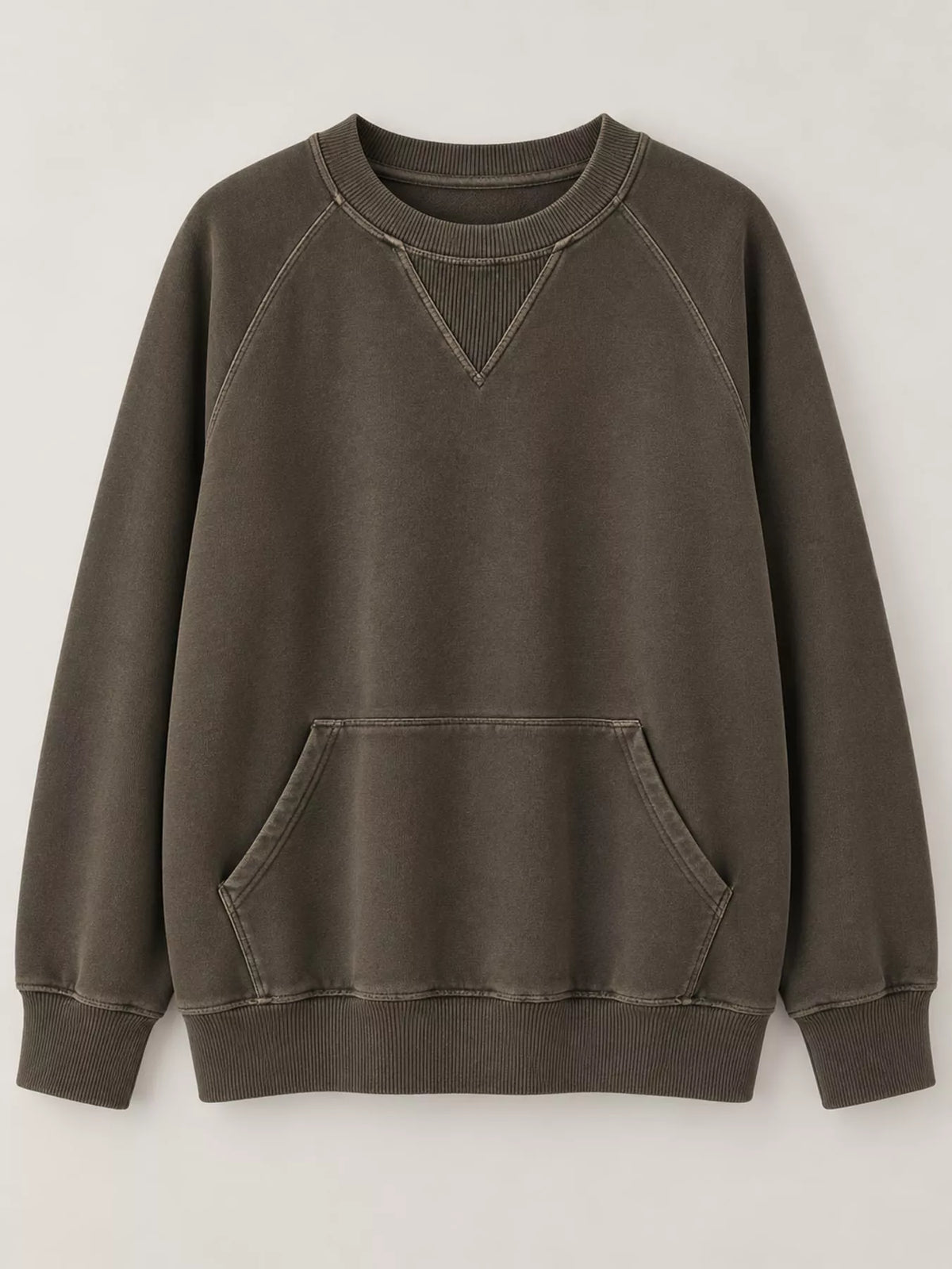 Crew Neck Raglan Sleeve Sweatshirt, view 29