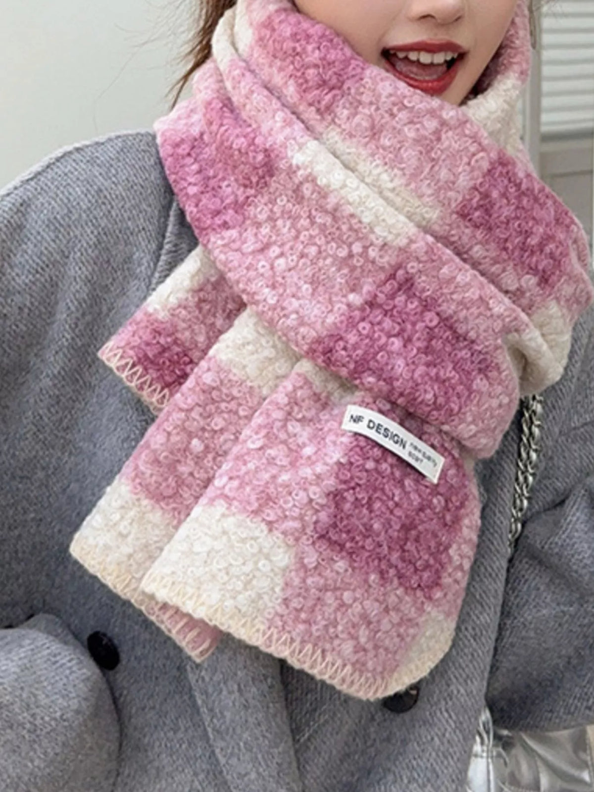 Plaid Pattern Winter Scarf - Lilixa.store