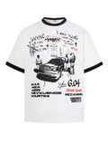 Men's Streetwear Graphic Short Sleeve T-Shirt - Lilixa.store
