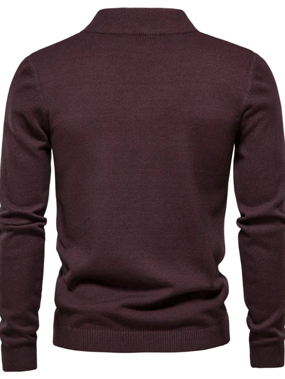 Men's Mock Neck Long Sleeve Sweater - Lilixa.store
