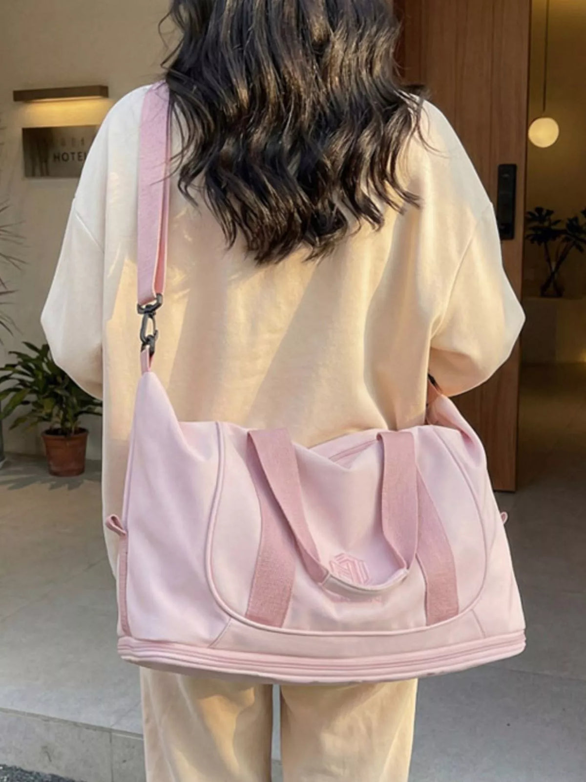 Solid Color Nylon Duffle Bag - Lilixa.store