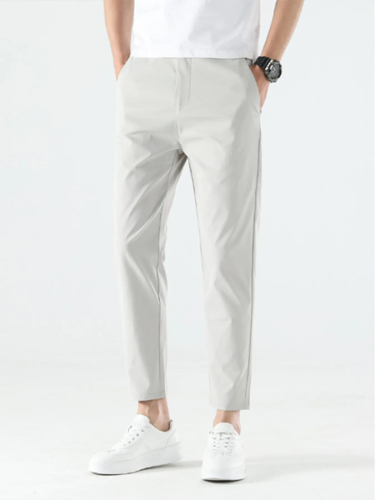 Men's Loose Fit Pants in Apricot