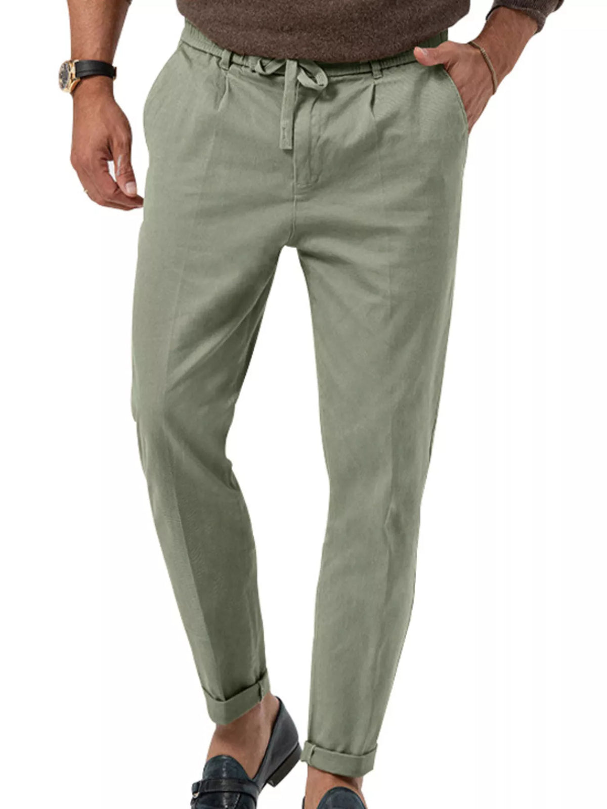 Men's Full Size Casual Drawstring Pants Plus Size
