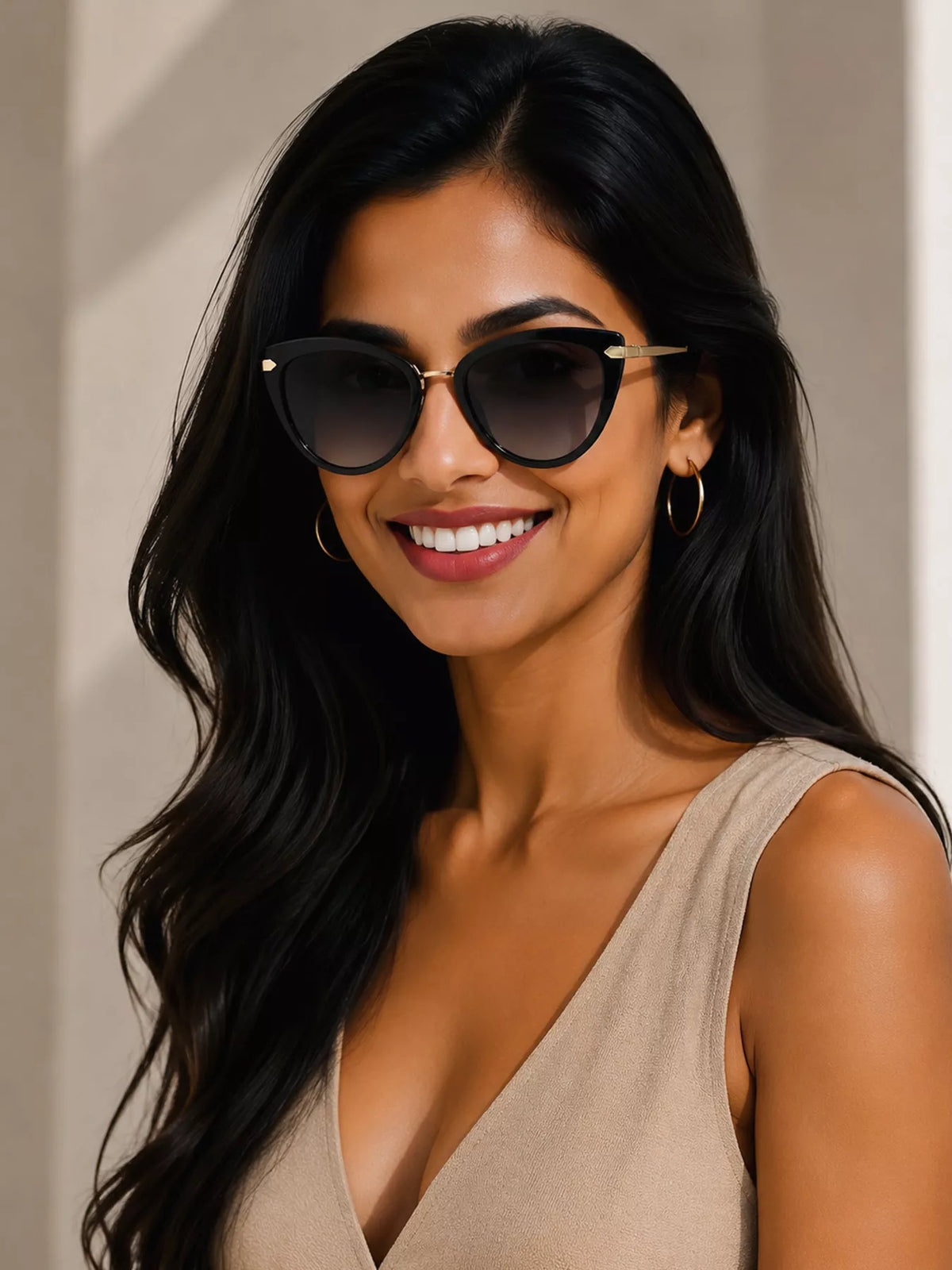 Chic Cat-Eye Gradient Sunglasses - Lilixa.store