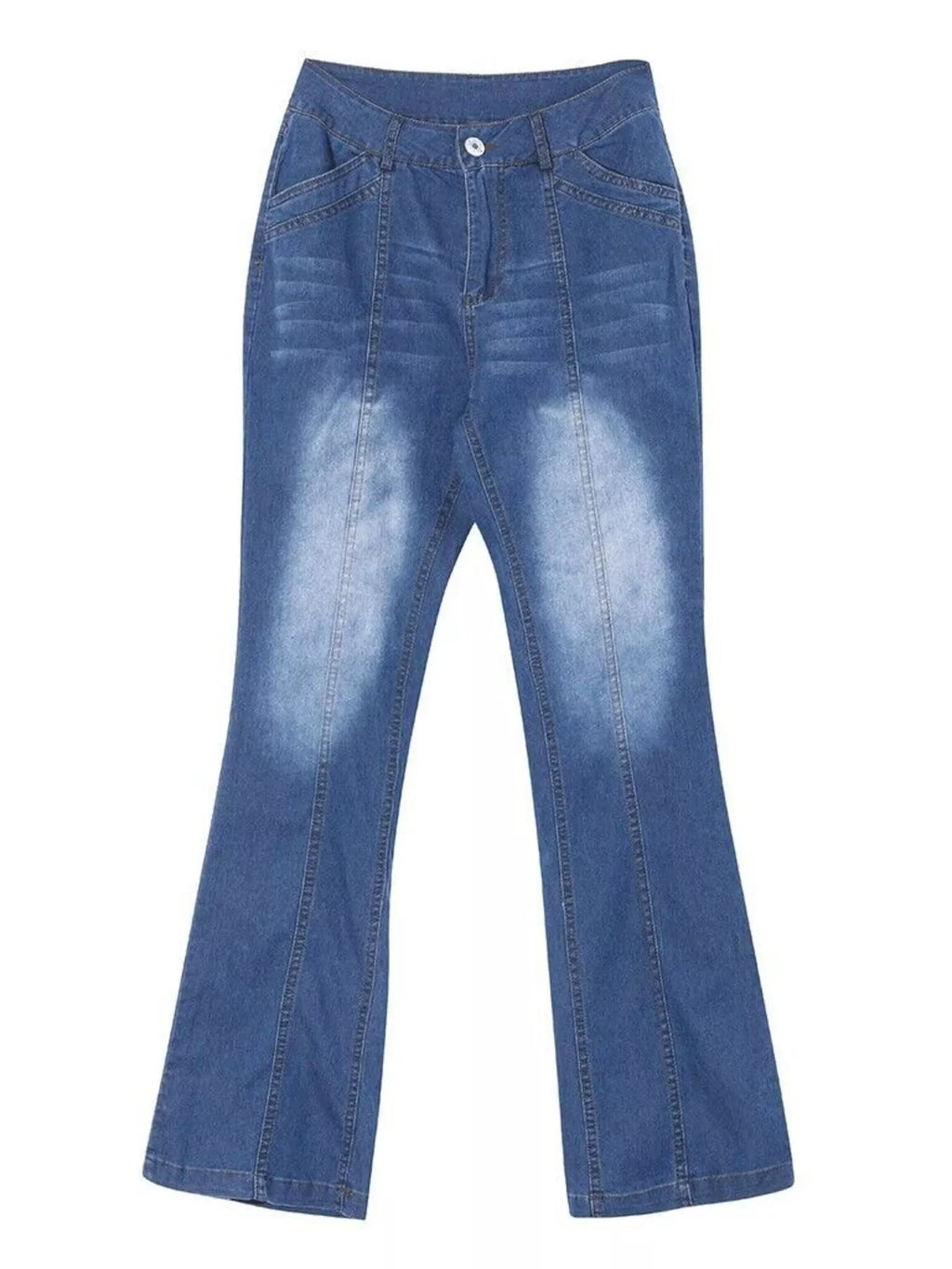 Mid-Rise Bootcut Jeans, view 2