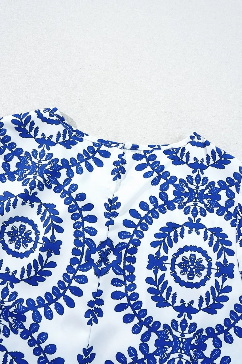 Printed Crew Neck Sleeveless Top - Lilixa.store
