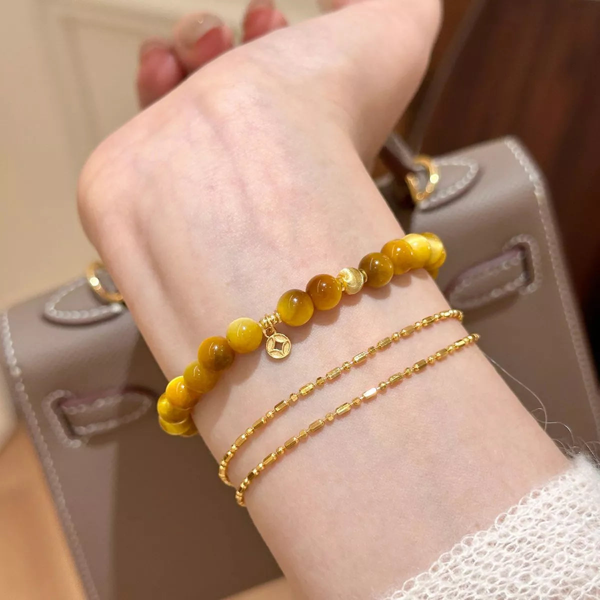 Tiger Eye Beaded Bracelet - Lilixa.store