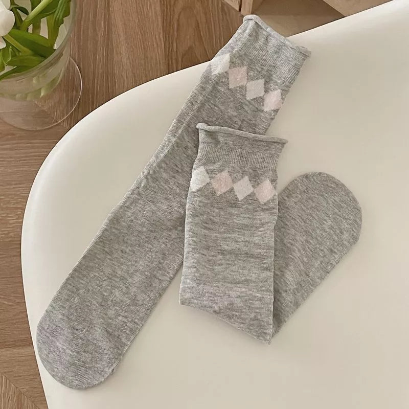 Breathable Cotton Casual Crew Socks Set