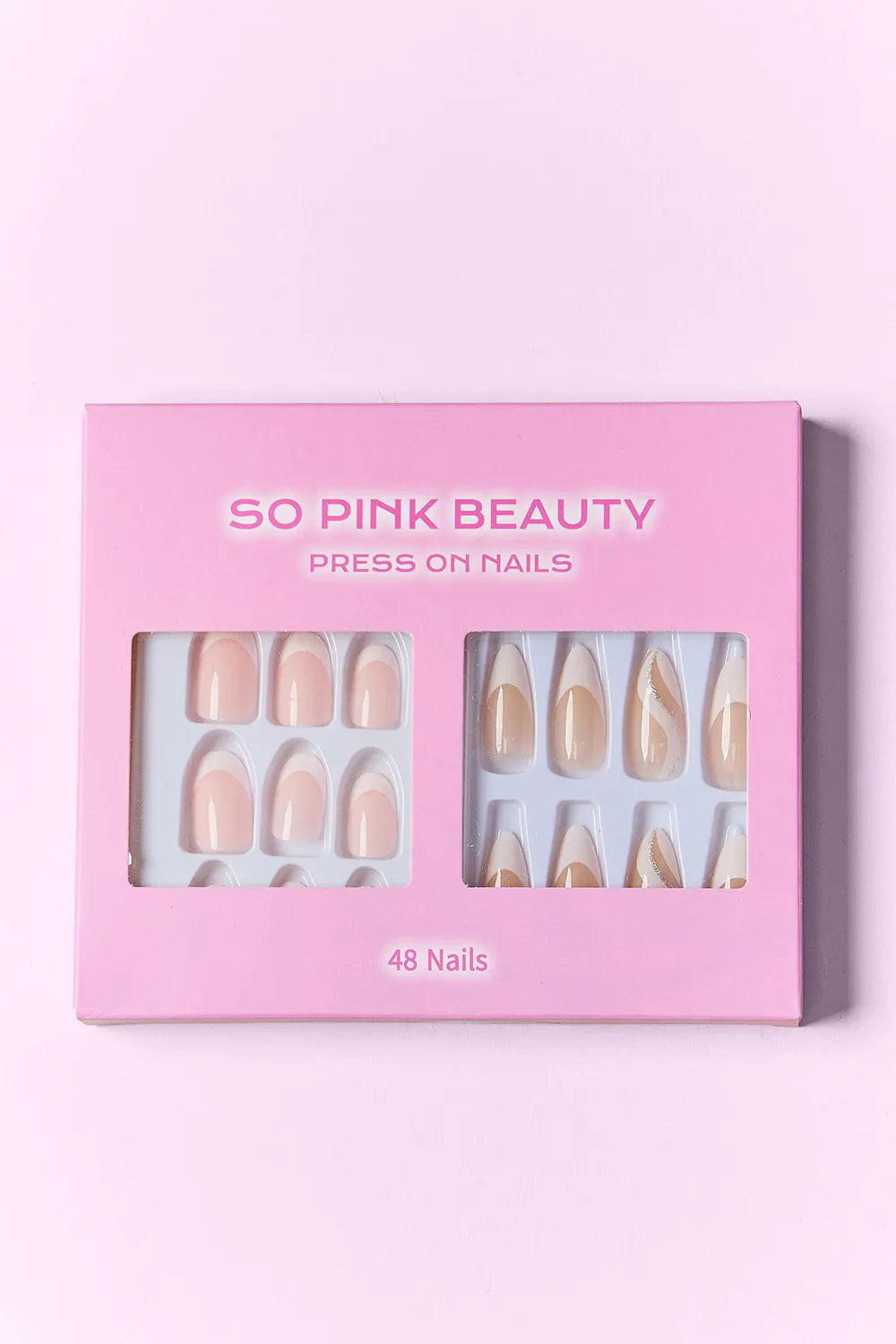 SO PINK BEAUTY Press On Nails 2 Packs - Lilixa.store