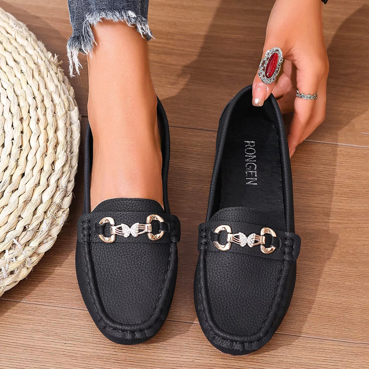 Round Toe Slip-Ons - Lilixa.store