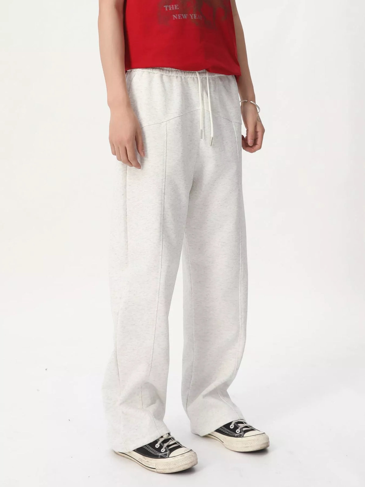 Men's Wide Leg Drawstring Pants, view 6
