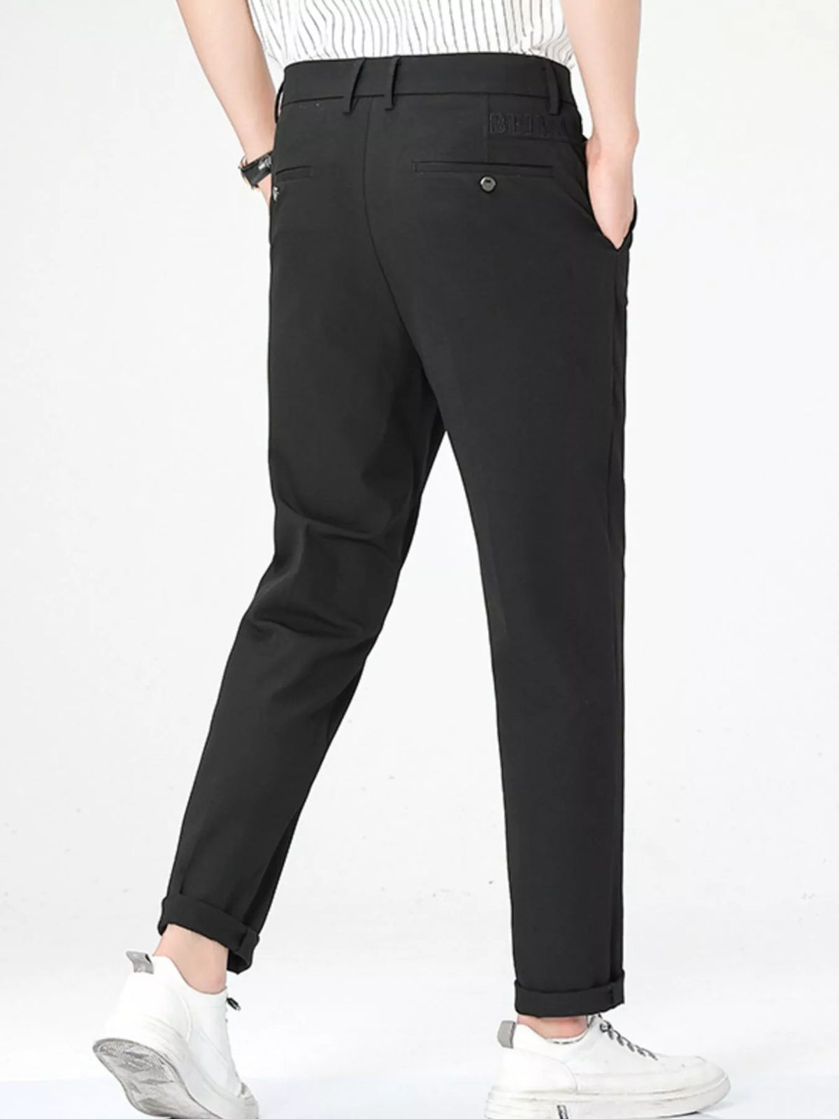 Men's Loose Fit Straight Leg Pants, view 3