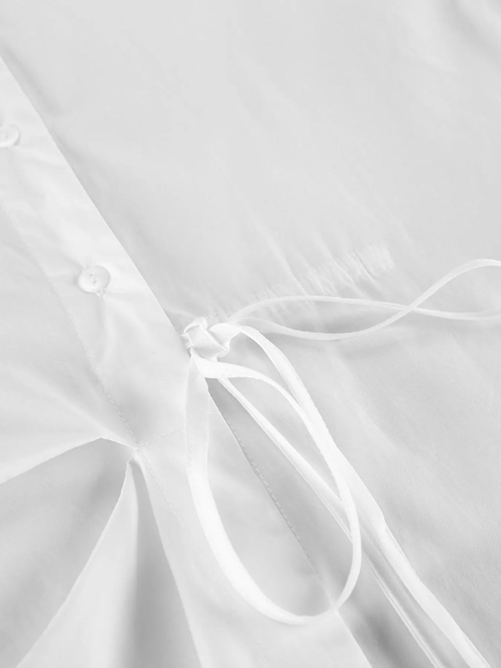 Tie-Waist Detail Wrap-Front Shirt - Lilixa.store