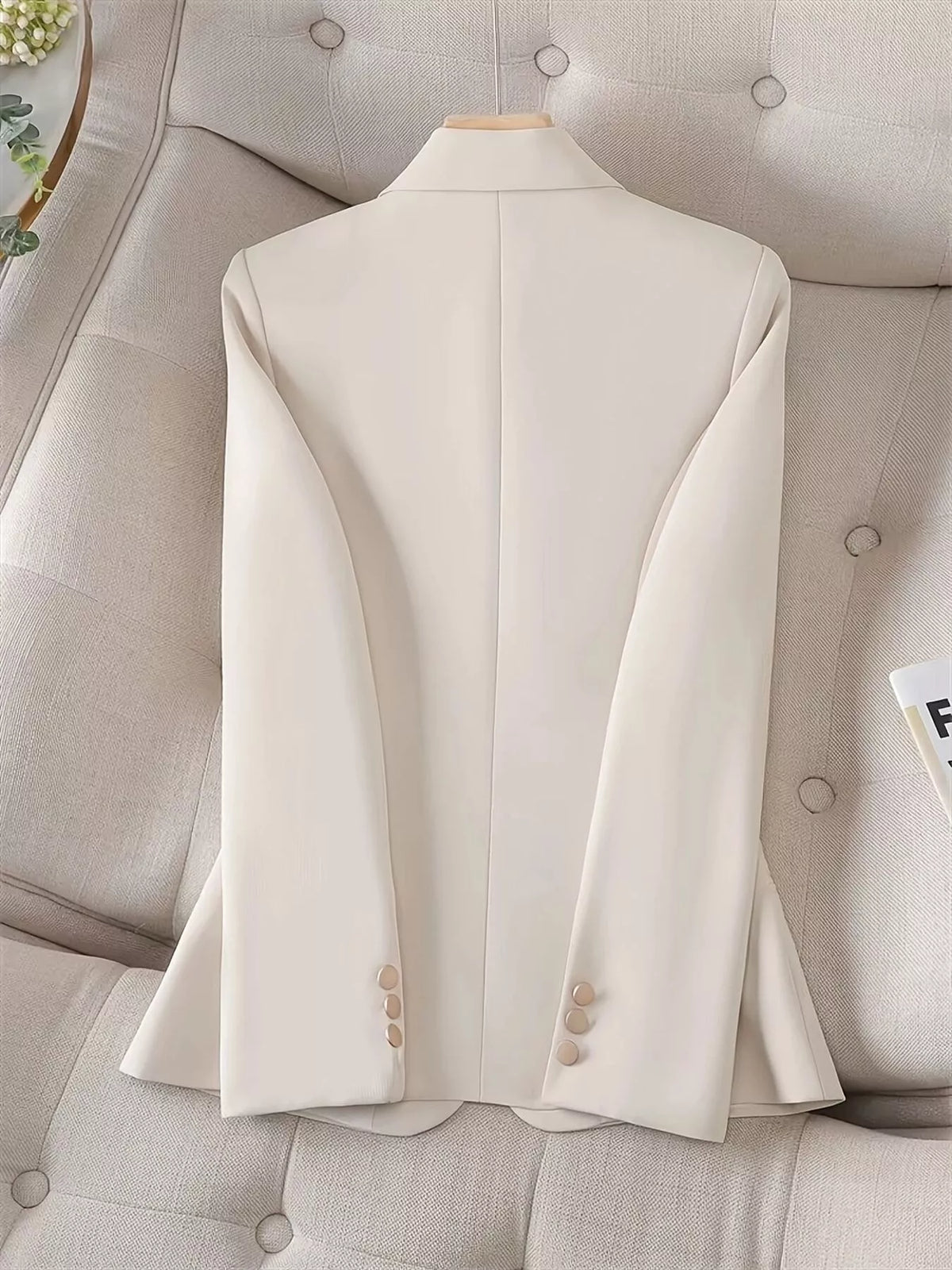 Slim-Fit Single-Button Blazer - Lilixa.store