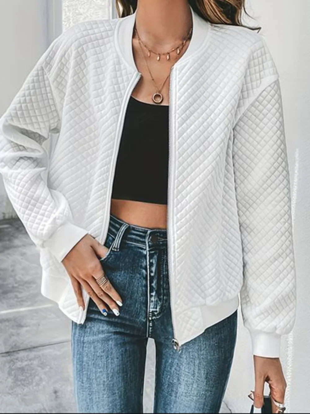 Zip Up Long Sleeve Jacket, view 17