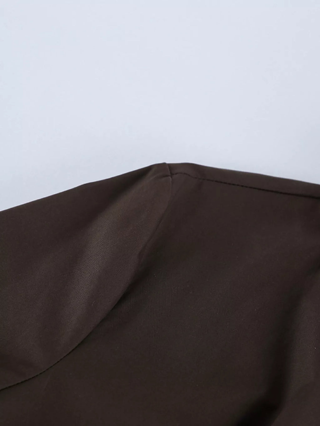 Slim-Fit Ruched Waist Shirt - Lilixa.store