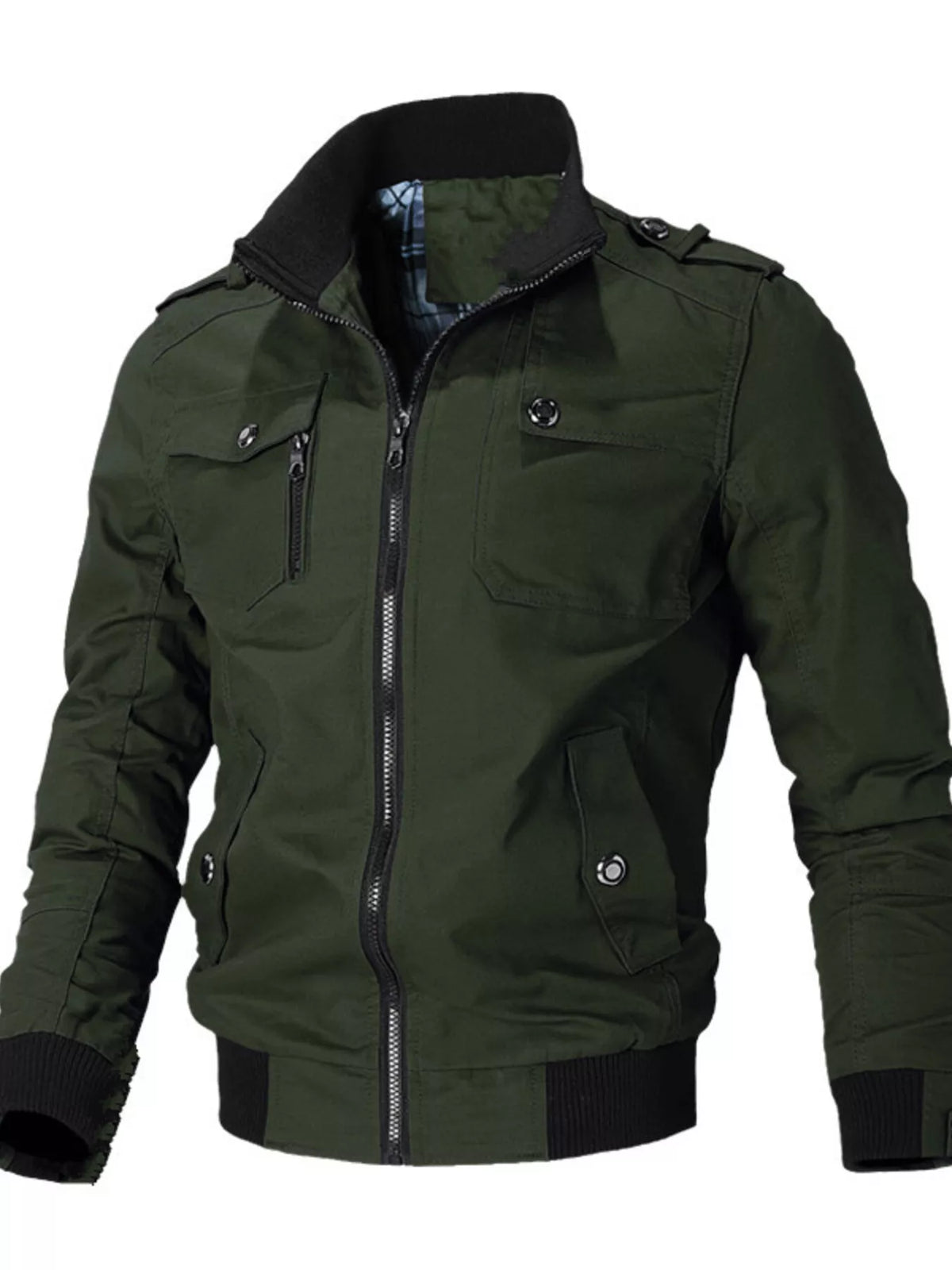 Men's Plus Size Casual Zip Up Lightweight Jacket - Lilixa.store