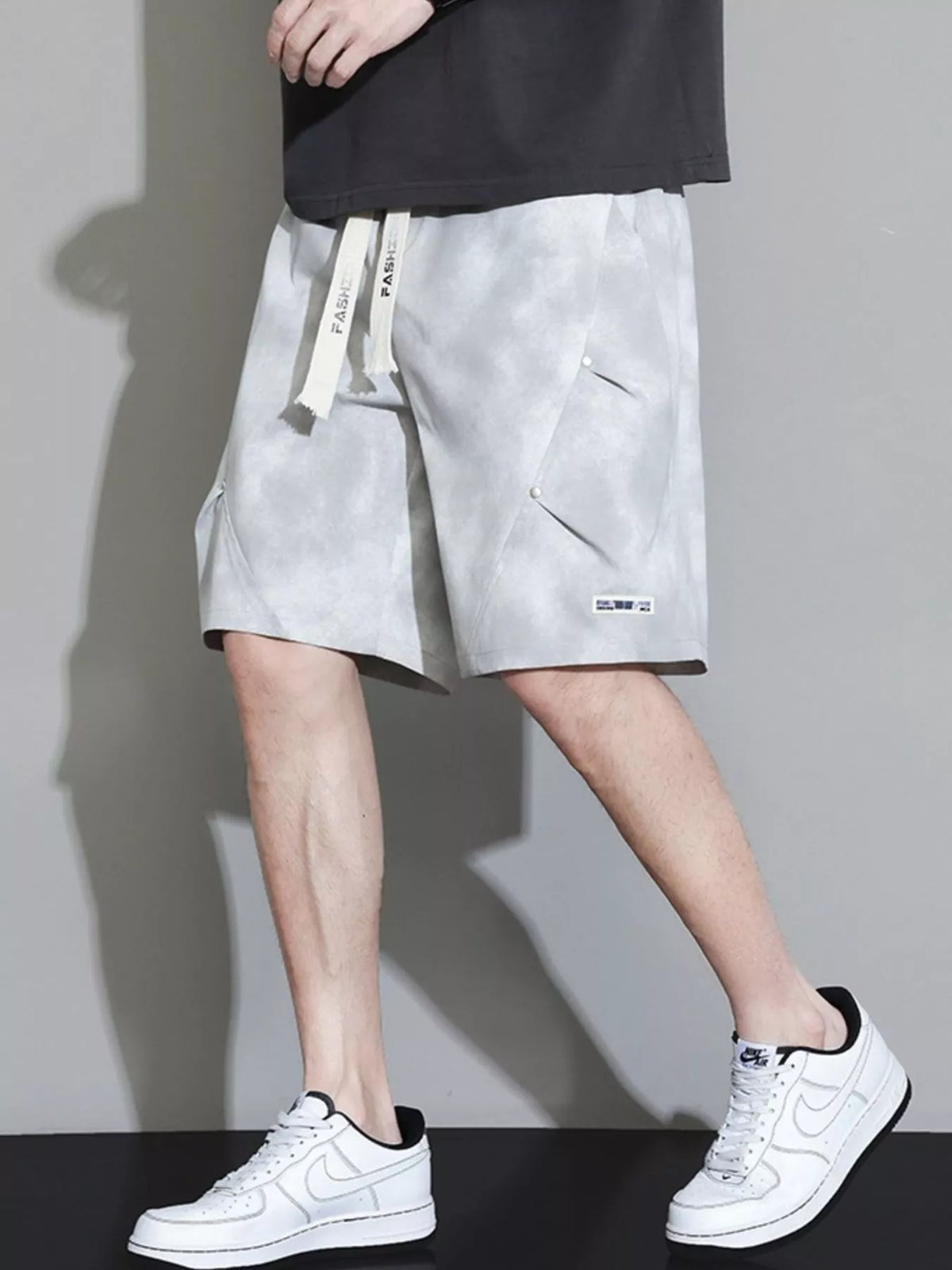 Men's Plus Size Casual Drawstring Cargo Shorts - Lilixa.store