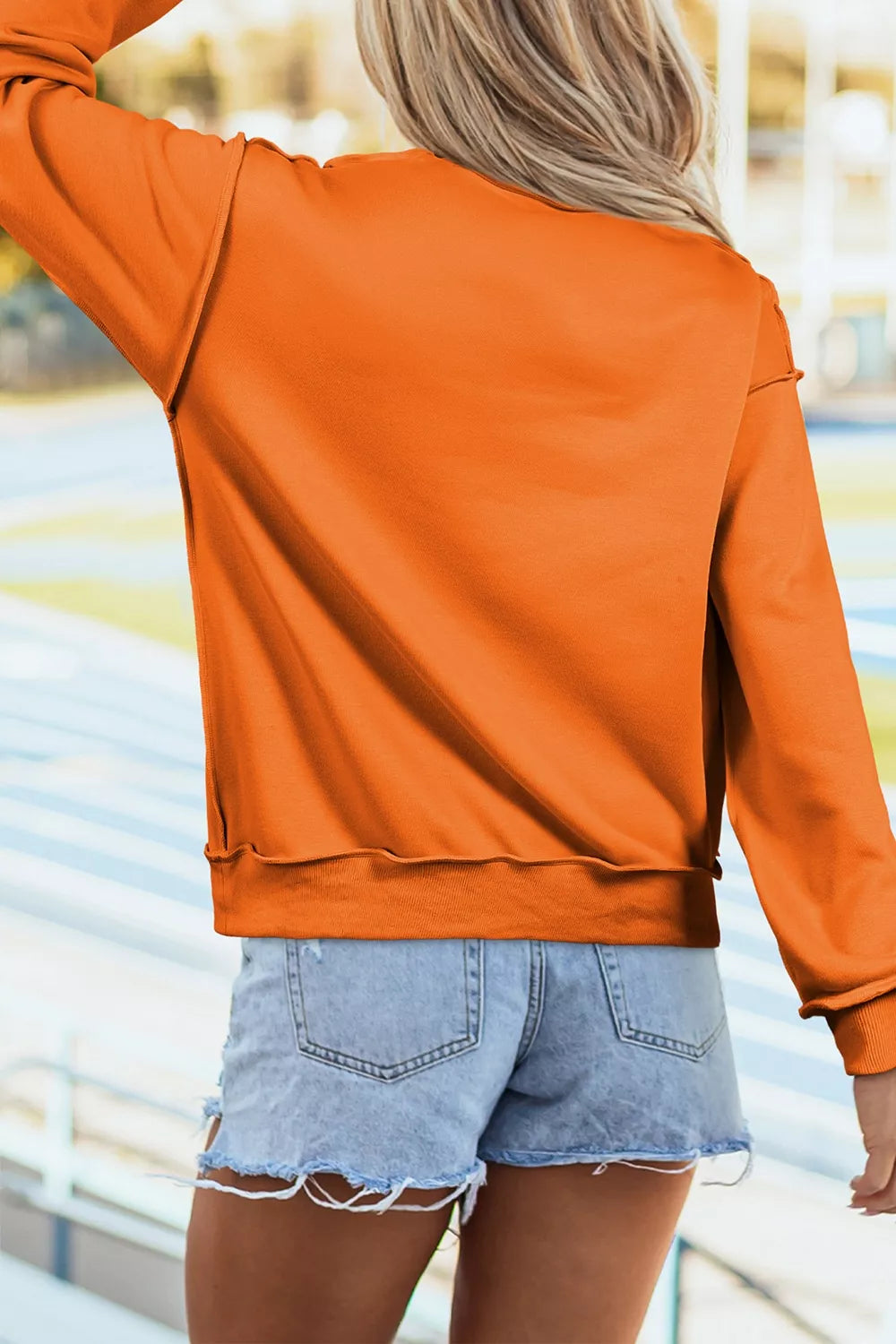 Ghost/ BOO Reversible Print Mock Neck Casual Sweatshirt - Lilixa.store