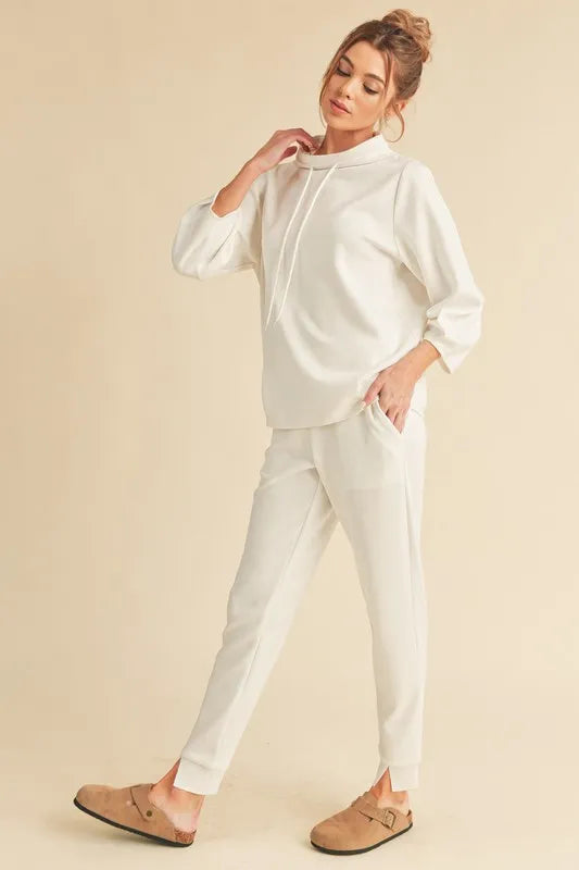 Aemi + Co Elastic Waist Joggers with Pockets - Lilixa.store