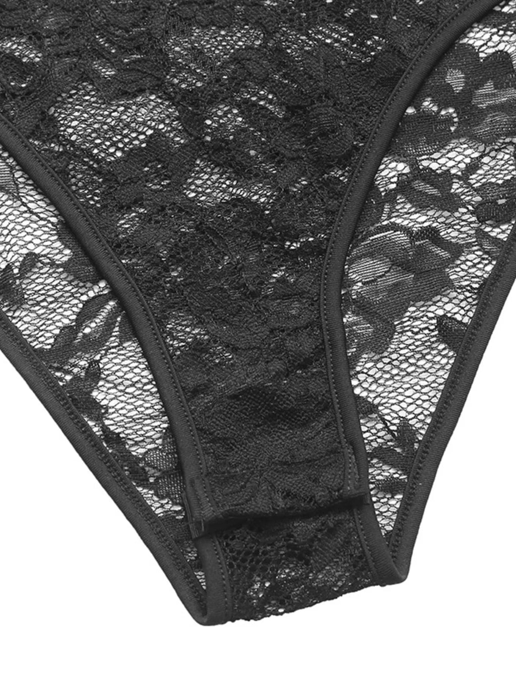 Lace Long Sleeve V-Neck Bodysuit - Lilixa.store