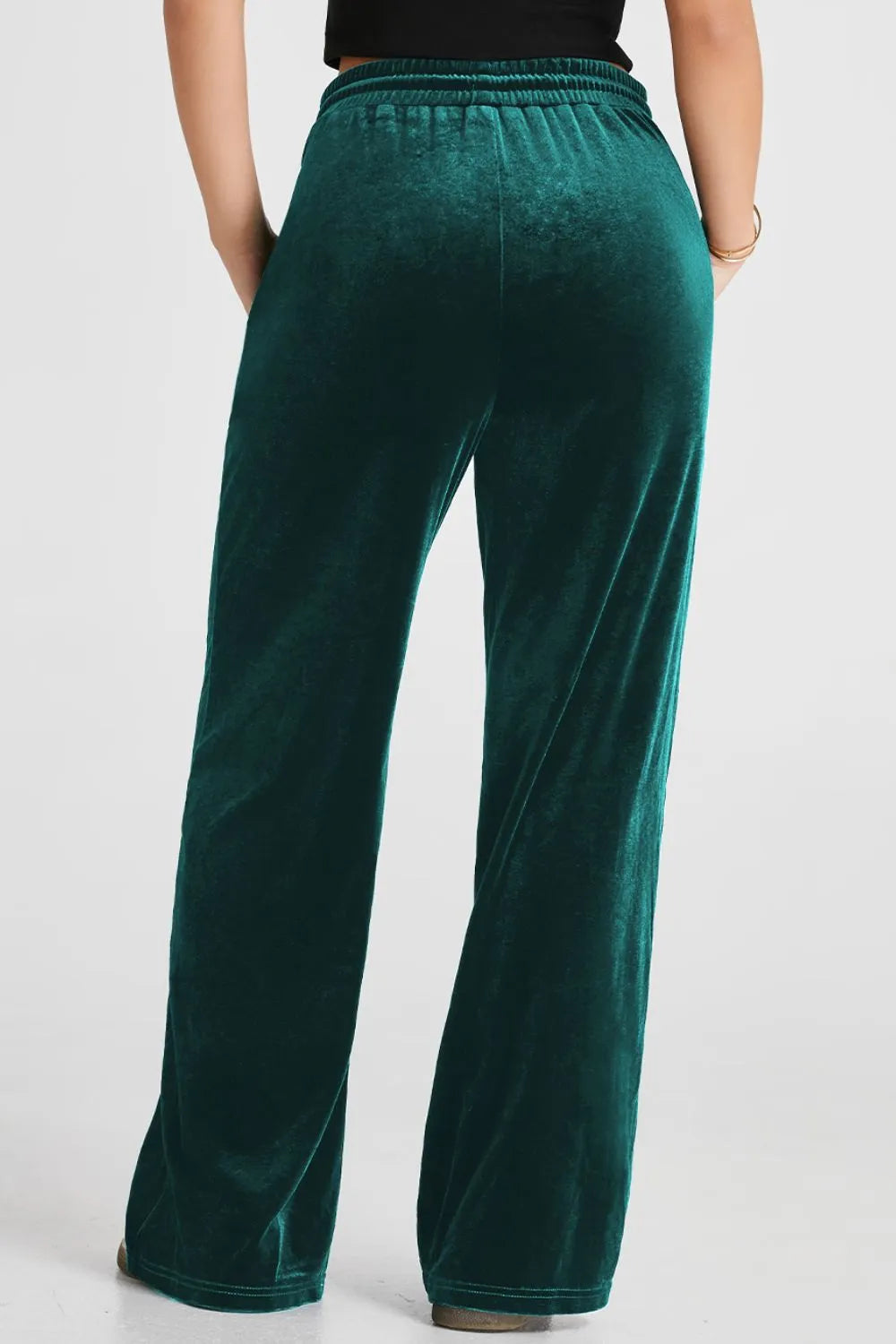 Drawstring Waist Wide Leg Active Pants - Lilixa.store