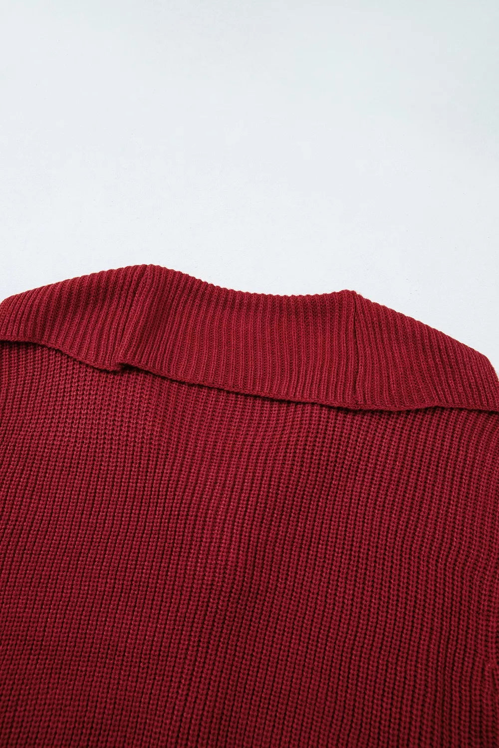 Solid Color Knit Oversized Button Front Sweater Cardigan - Lilixa.store